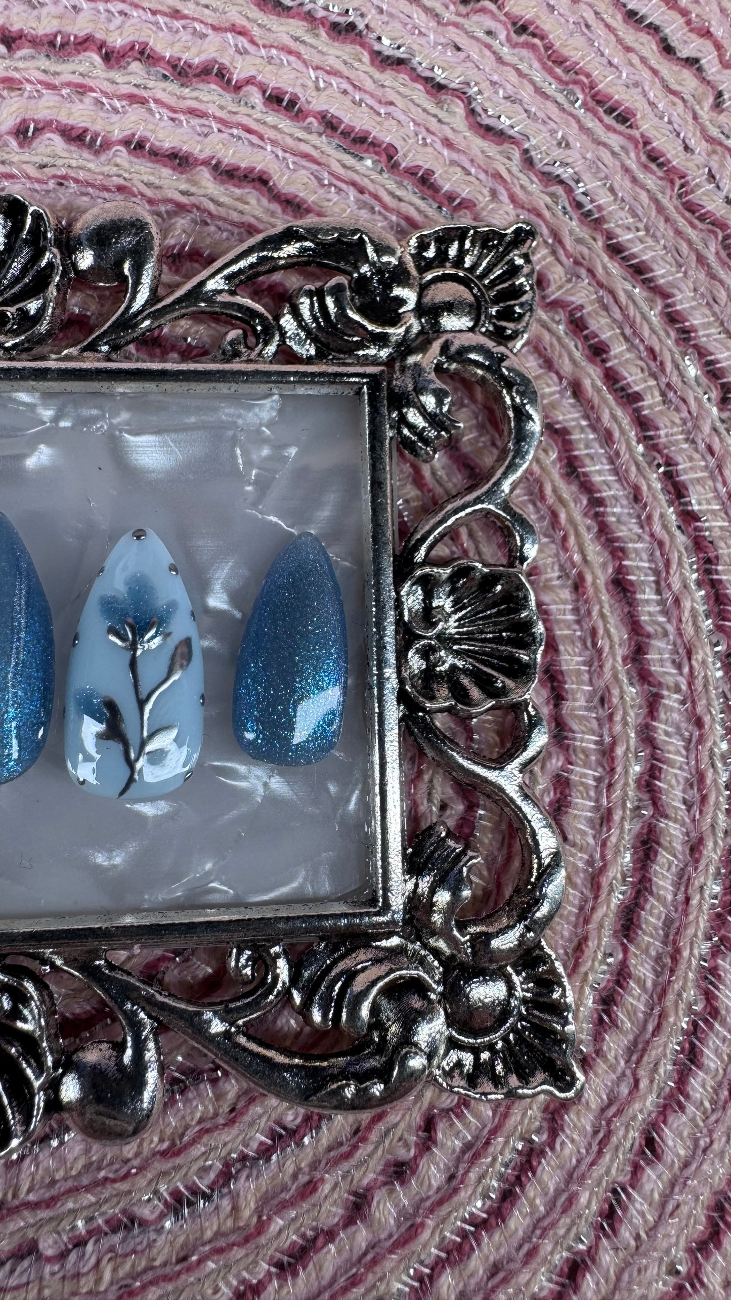 Icy Blue Botanicals Press-On Nails