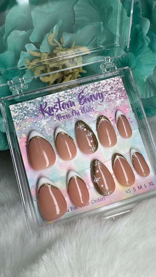 Champagne Luxe French Tip Press-On Nails